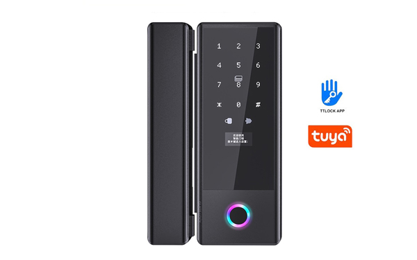 Fingerprint Glass Door Lock with Tuya TTlock App