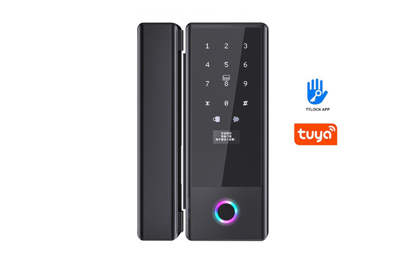 Fingerprint Glass Door Lock with Tuya TTlock App